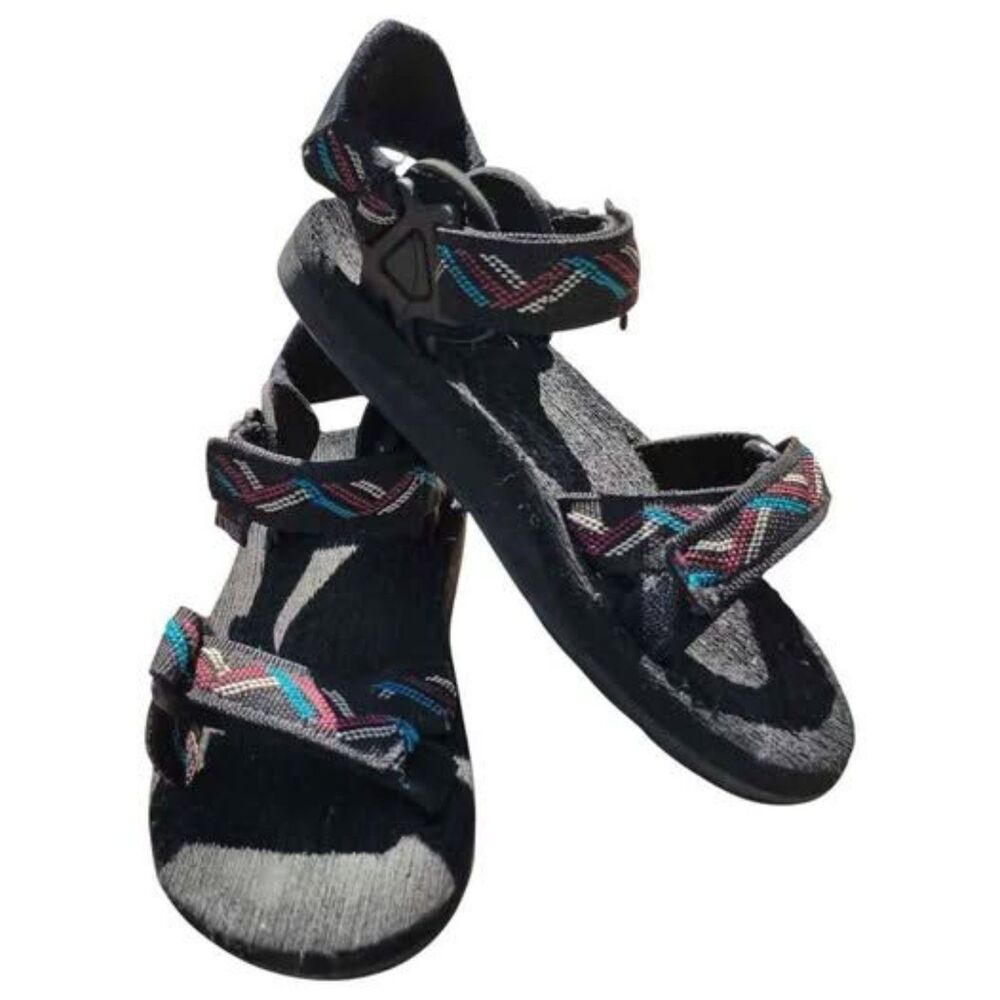 Rafters Womens Black Sandals Size 8, Rubber Soles